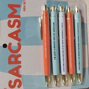 Sarcastic pen set